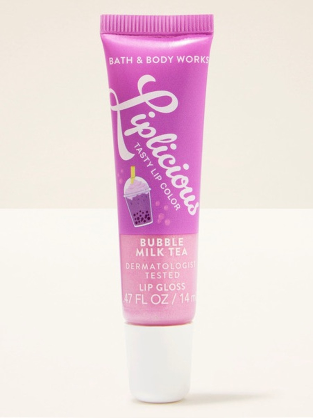 Bath & Body Works Liplicious Bubble Milk Tea Lip Gloss - Bright Purple#1